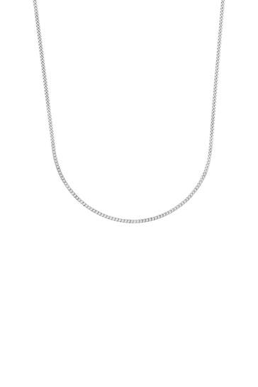 AMOR Kette für Damen und Herren, Unisex, 925 Sterling Silber Silber