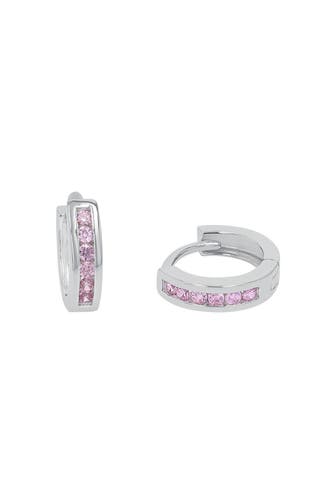 PRINZESSIN LILLIFEE Creolen für Mädchen, 925 Sterling Silber, Zirkonia synth.