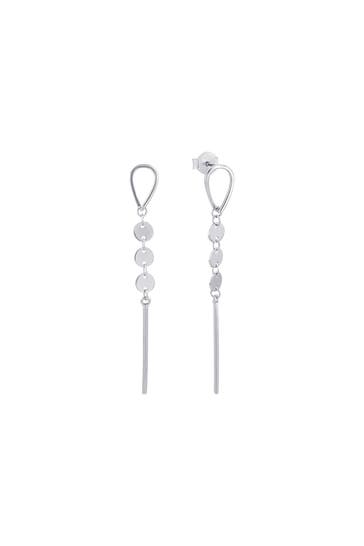 AMOR Ohrringe für Damen, 925 Sterling Silber Silber