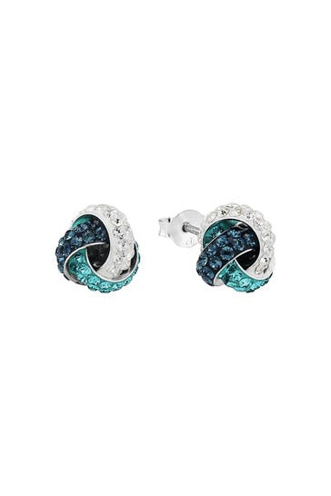 AMOR Ohrstecker für Damen, 925 Sterling Silber, Kristall