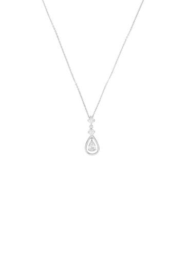 AMOR Kette mit Anhänger für Damen, 925 Sterling Silber, Zirkonia synth.