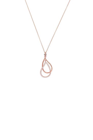 AMOR Kette mit Anhänger für Damen, 925 Sterling Silber, Zirkonia synth. | Tropfen