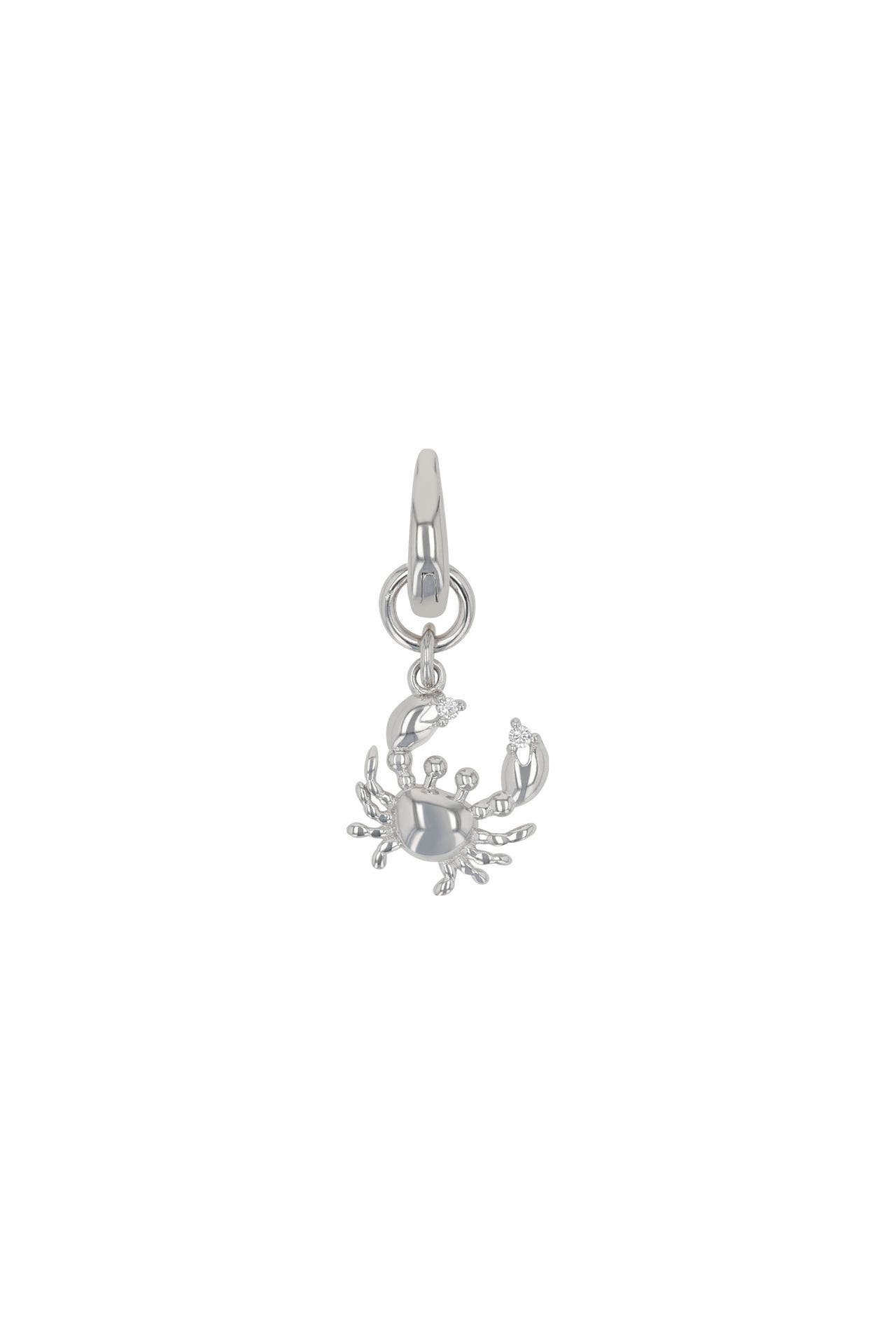 AMOR Charm für Damen, 925 Sterling Silber, Zirkonia synth. | Krebs, Bild 1
