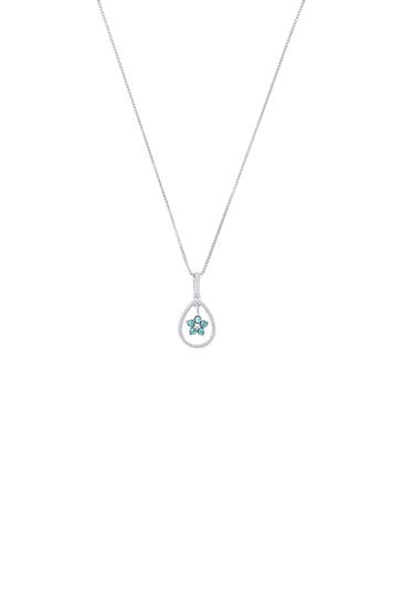 AMOR Kette für Damen, 925 Sterling Silber, Zirkonia synth. | Blume Silber