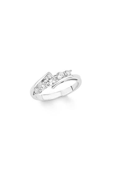 AMOR Ring für Damen, 925 Sterling Silber, Zirkonia synth.