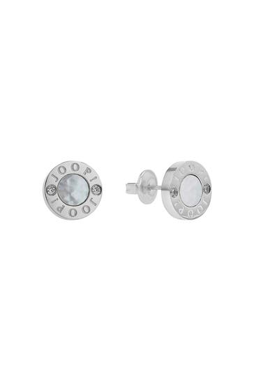 JOOP! Ohrringe für Damen, Edelstahl, Zirkonia synth. Silber
