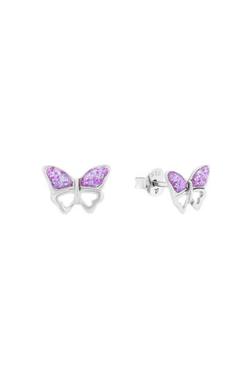 AMOR Ohrstecker für Mädchen, 925 Sterling Silber | Schmetterling