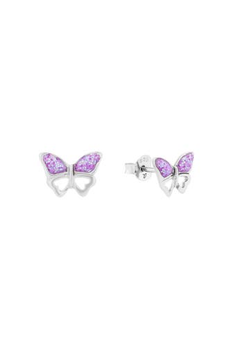 AMOR Ohrstecker für Mädchen, 925 Sterling Silber | Schmetterling