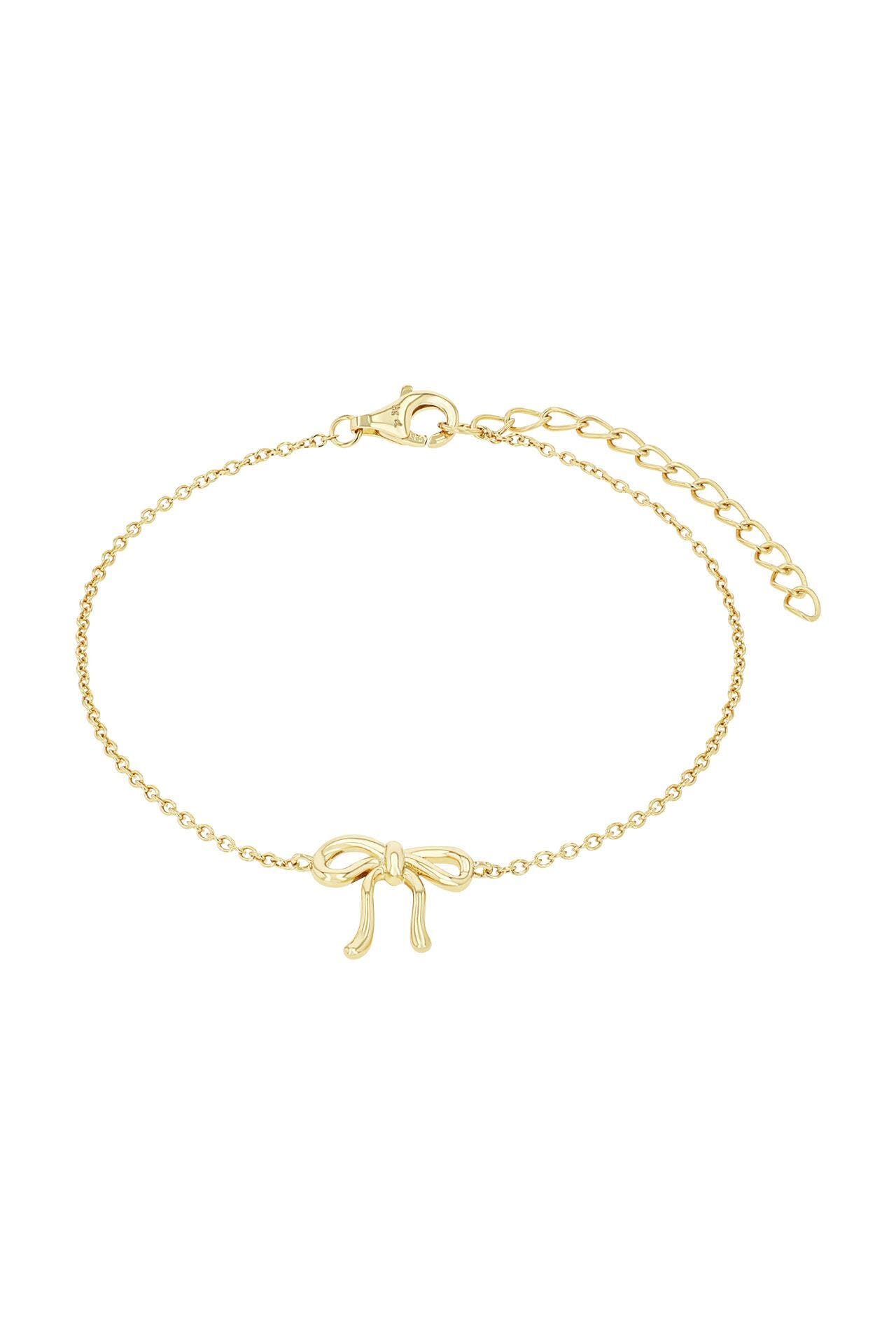 AMOR Armband für Damen, 925 Sterling Silber | Schleife gold, Bild 1