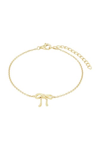 AMOR Armband für Damen, 925 Sterling Silber | Schleife gold