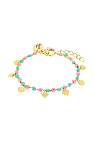 PRINZESSIN LILLIFEE Armband für Mädchen, Edelstahl | Herz