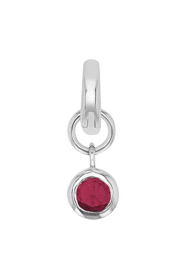 AMOR Charm für Damen, 925 Sterling Silber, Zirkonia synth.