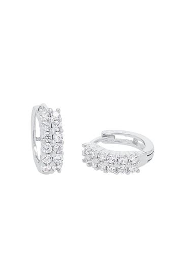 AMOR Creolen für Damen 925 Sterling Silber, Zirkonia synth.