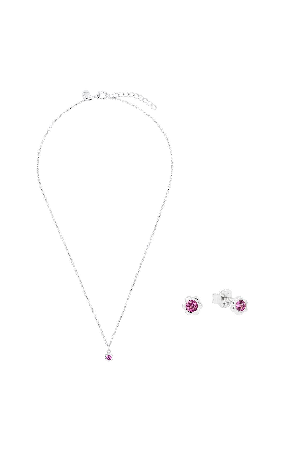 PRINZESSIN LILLIFEE Set für Mädchen, 925 Sterling Silber, Zirkonia synth. | Geburtsstein, Bild 1