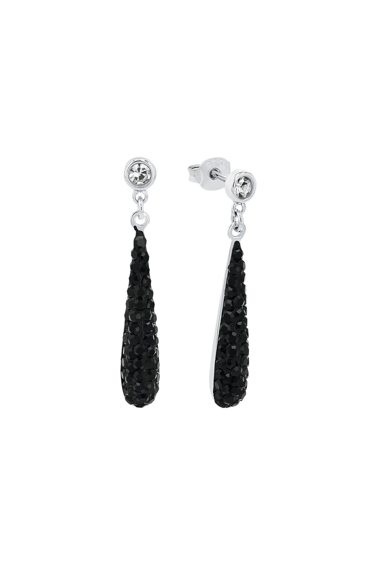 AMOR Ohrhänger für Damen, 925 Sterling Silber, Kristallglas, Bild 1