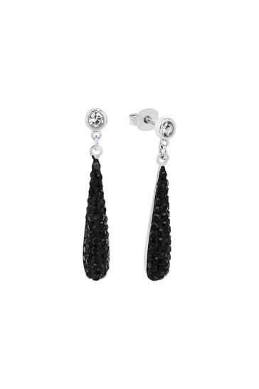 AMOR Ohrhänger für Damen, 925 Sterling Silber, Kristallglas