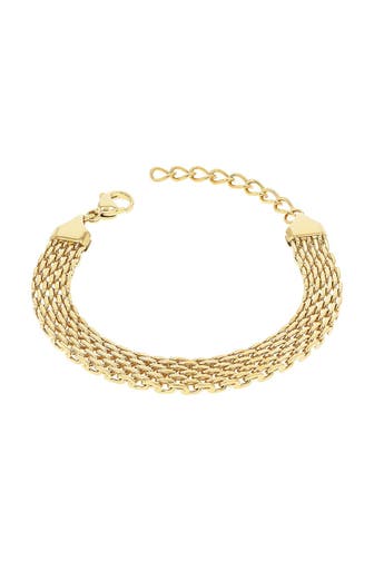 AMOR Armband für Damen, Edelstahl gold