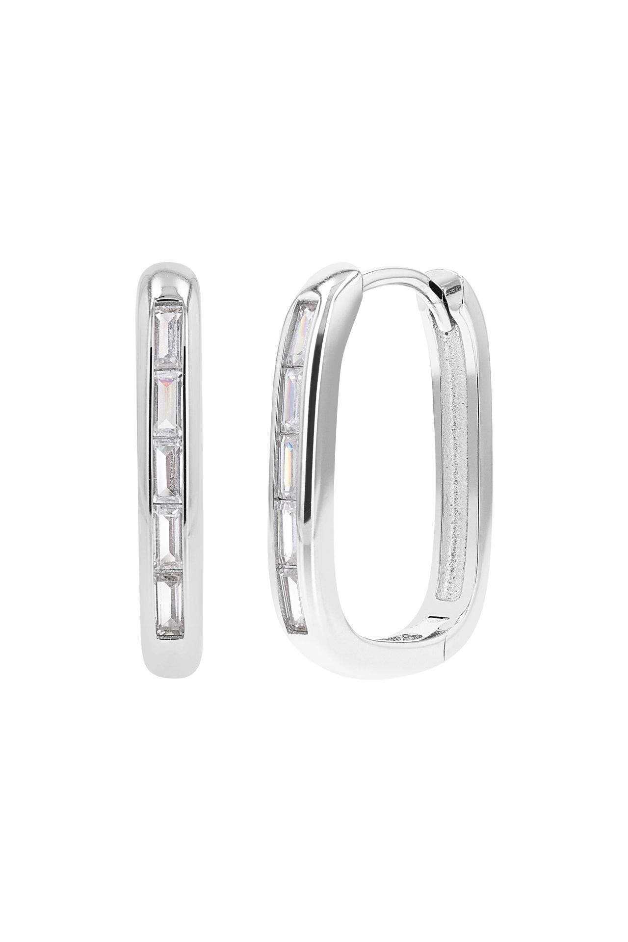 NOELANI Creolen für Damen, 925 Sterling Silber, Zirkonia synth., Bild 1