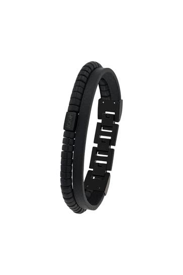 JOOP! Armband für Herren, Edelstahl, Achat