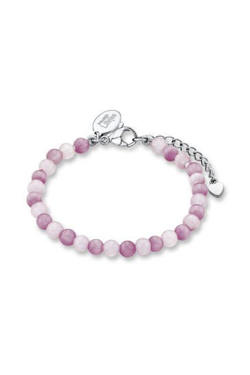 PRINZESSIN LILLIFEE Armband für Mädchen, Edelstahl, Tigerauge synth.