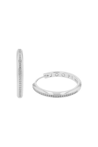 JOOP! Creolen für Damen, 925 Sterling Silber, Zirkonia synth.