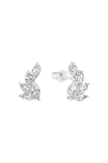 AMOR Ohrringe für Damen, 925 Sterling Silber, Zirkonia synth. Silber