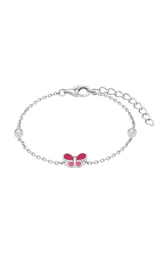 PRINZESSIN LILLIFEE Armband für Mädchen, 925 Sterling Silber, Zirkonia synth. | Schmetterling