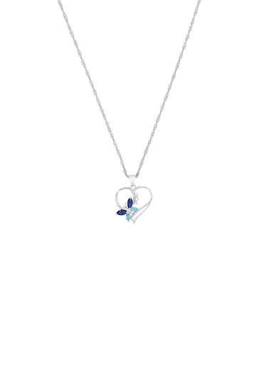 AMOR Kette mit Anhänger für Damen, 925 Sterling Silber, Zirkonia synth. | Herz