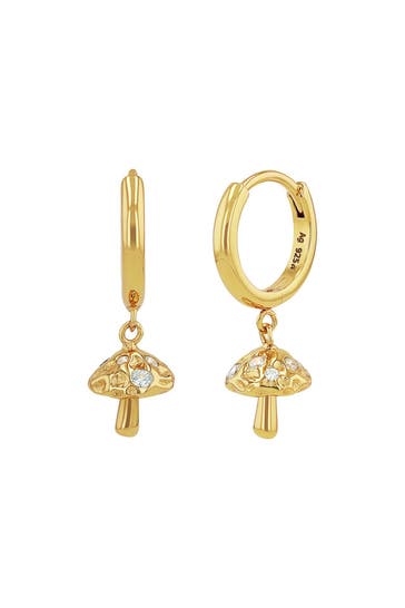 NOELANI Ohrringe für Damen, Silber 925, Zirkonia | Pilz Gold
