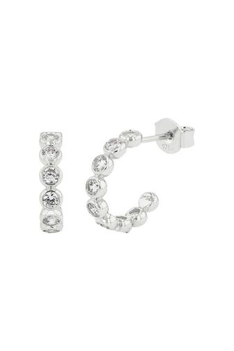 NOELANI Creolen für Damen, 925 Sterling Silber, Zirkonia synth.
