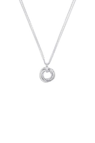 JOOP! Kette mit Anhänger für Damen, Silber 925, Zirkonia