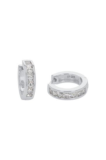 AMOR Creolen für Damen, 925 Sterling Silber, Zirkonia synth.