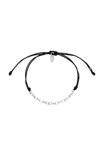 AMOR Armband für Damen, 925 Sterling Silber Schwarz