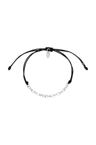 AMOR Armband für Damen, 925 Sterling Silber Schwarz