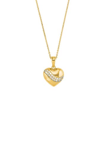 AMOR Kette mit Anhänger für Damen, 925 Sterling Silber, Zirkonia synth. | Herz