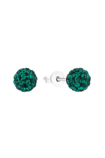 AMOR Ohrstecker für Damen, 925 Sterling Silber, Kristallglas