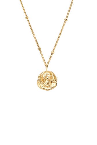 NOELANI Kette für Damen, 925 Sterling Silber | Heilige Maria Gold