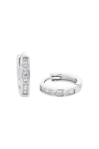 AMOR Ohrringe für Damen, 925 Sterling Silber, Zirkonia synth. Silber