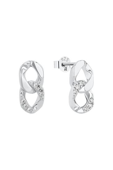 AMOR Ohrstecker für Damen, 925 Sterling Silber, Zirkonia synth.