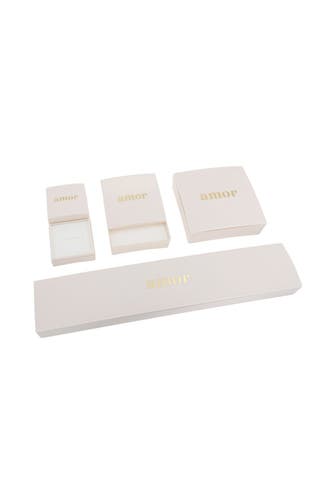 AMOR Ring für Damen, 925 Sterling Silber, Zirkonia synth.