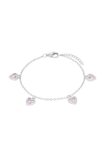 PRINZESSIN LILLIFEE Armband für Mädchen, 925 Sterling Silber, Zirkonia synth. | Herz