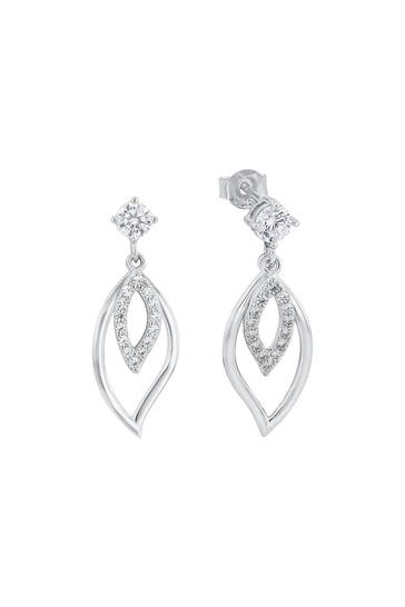 AMOR Ohrringe für Damen, 925 Sterling Silber, Zirkonia synth. Silber