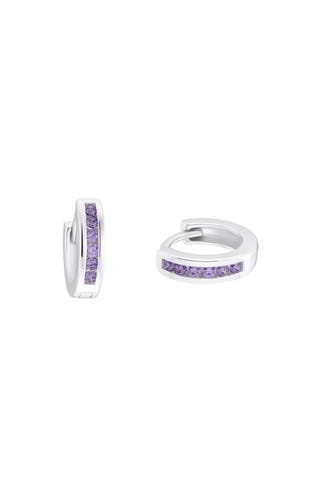 PRINZESSIN LILLIFEE Creolen für Mädchen, 925 Sterling Silber, Zirkonia synth.