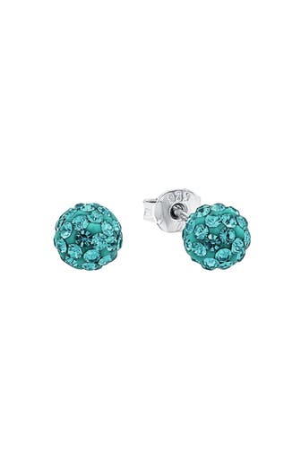 AMOR Ohrstecker für Damen, 925 Sterling Silber, Kristallglas