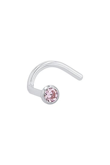 AMOR Nasenpiercing für Damen, 925 Sterling Silber, Zirkonia synth.