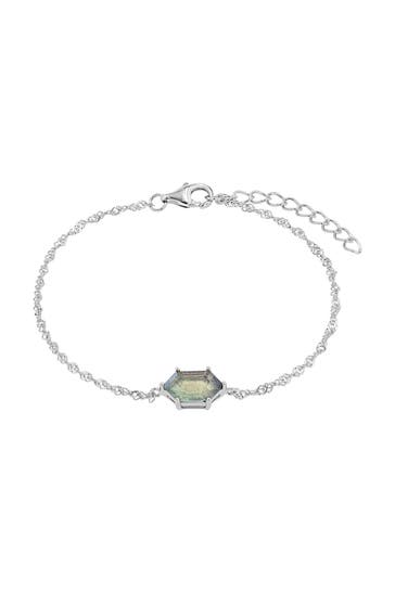 NOELANI Armband für Damen, Silber 925, Labradorite-Stein Silber