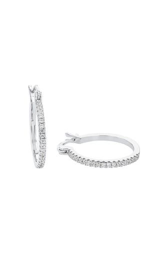 AMOR Creolen für Damen, 925 Sterling Silber, Zirkonia synth.