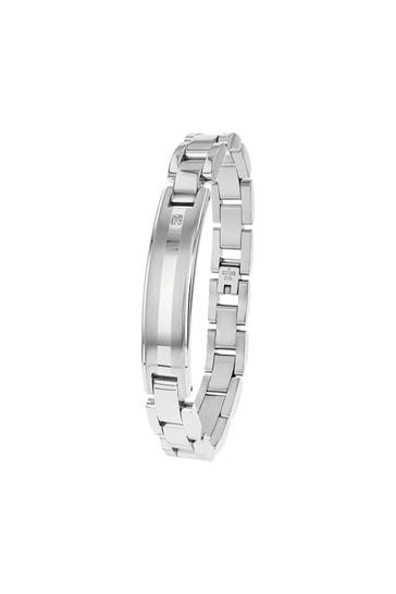 AMOR Armband für Herren, Edelstahl, Zirkonia synth.
