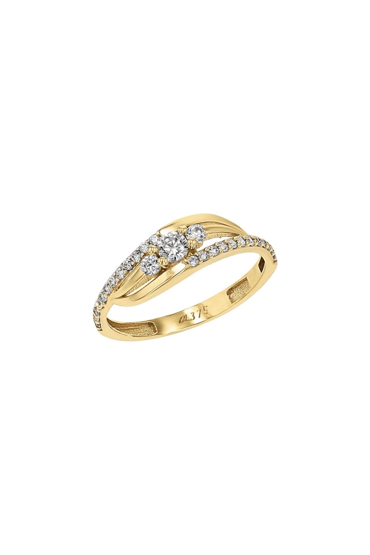 AMOR Ring für Damen, Gold 375, Zirkonia synth., Bild 1
