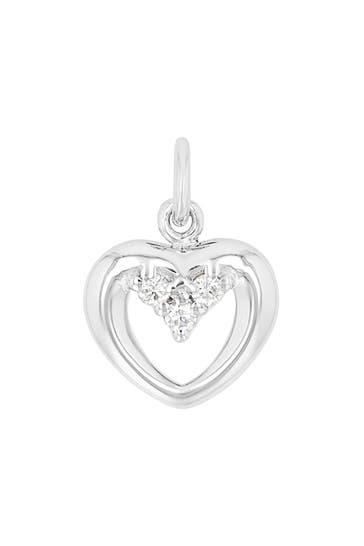 AMOR Motivanhänger für Damen, 925 Sterling Silber, Zirkonia synth. | Herz